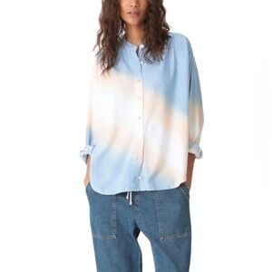 Electric & Rose Claudia Shirt - Airbrush Whisper/Lapis/Peach